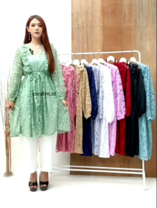 OUTER HUMEERA BRUKAT LENGAN PANJANG OUTER LEBARAN KONDANGAN