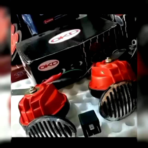 KLAKSON MOTOR MOBIL SEPASANG /2 PCS KLAKSON MODEL KEONG PLUS RILEY KLAKSON SUARA KENCANG NGEBASS WATERPROOF 12 VOLT