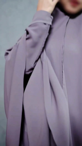 UKHIJAB - Zoya Set Khimar Cader Jetblack Moreba