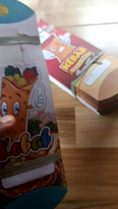 bungkus kebab mini warna bahan ivori tebal isi 100