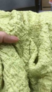 Vải Voan Xốp Hàn màu xanh cốm dày vừa co giãn (khổ 1m3)may đầm váy áothiết kế thời trang