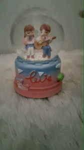 Kotak Musik Lampu Snowball Bola Kristal Salju Love Waterball Hadiah Pacar
