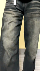 Celana Jeans Pria Baggy Pants Korean Style Oversize Loose Blue Jeans Straight Kulot Boyfriend Jeans Longgar