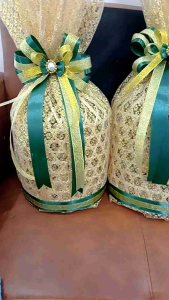 ชะลอมสังฆทานชุดมรกต