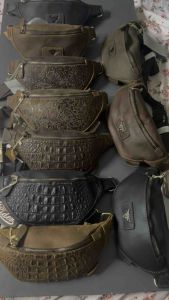 Rush Rider Original Cow Leather Waist Bag Pouch Bag Crossbody Bag