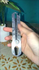 DIF-02 Pisau Cutter Serbaguna 9 in 1 Stainless Steel