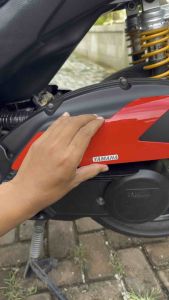 GARNISH KIPS RACING TUTUP FILTER AEROX NEW / NMAX NEW WARNA ▪️tutup filter nmax carbon garnish nmax variasi nmax