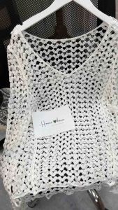 Áo lưới tim đi biển-choàng tim ren móc Quảng Châu Đẹp Ảnh Thật Shop Honniehouse Chụp