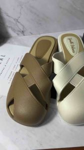 Sandal Slop Ketupat Karet Jelly Import Empuk elastis hak 2cm BALANCE 2899