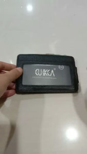 CUIKCA HF888 DOMPET KEKINIAN MINIMALIS UNTUK KARTU DAN UANG MODEL JEPIT BAHAN SINTETIS KILAT LILIN