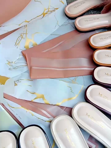 SEPATU SANDAL FLATS DATAR TANPA HAK UPPER RAJUT IMPORT BIG SIZE JUMBO 37-45