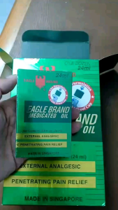 [Xách Tay Mỹ] Dầu Gió Xanh Eagle Brand 24ml 2 nắp - Chăm sóc sức khỏe