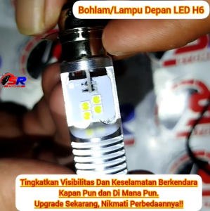 Lampu Depan LED Motor Yamaha Jupiter MX 135 Soket H6 T19 AC/DC 12 Volt Pengganti Dop/Bohlam Standar