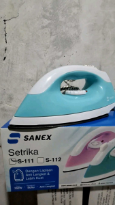 Setrika Listrik Otomatis Sanex S 111 Anti Lengket Warna Hijau Tosca
