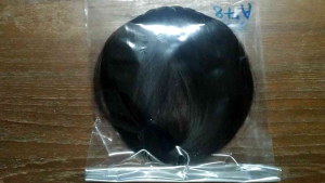 แฮร์พีช ผมหน้าม้า สีดำ แบบเปียที่คาดผม A78