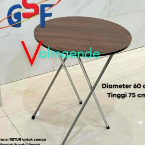 MEJA LAPTOP Portable Meja Lipat Meja Bulat Meja Kantor Packing Kardus dan Bubble GSF 5070