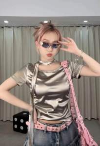 Crush me KM10 Kính râm mát ngôi sao tráng gương y2k punk rock acubi đi biển âu mỹ cục chiến chất grunge star sunglasses