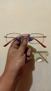 Kacamata Plus Double Fokus Baca dan Jalan Frame Besi Untuk Pria dan Wanita