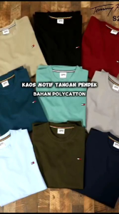 KAOS MOTIF SIMPEL ATASAN PRIA WANITA COTTON POLY M L XL XXL