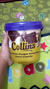 Mohon Dibaca Dulu Ukuran 1KG Collins Choco Cruncy Malt Crispy Selai Coklat Pasta Dengan Sereal Beras Kemasan 1KG ( Expired 2026 )
