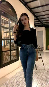 J32 Celana highwaist skinny jeans wanita super premium jeans ketat HW Jeans Wanita Celana Jeans Boyfriend Jeans Stretch denim Soft Jeans Bangkok Terlaris