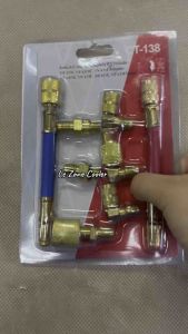 Auto Aircond Swivel Adapters Kit CT-138 Hose 1/4 3/16 1/8 Car Aircond Kereta