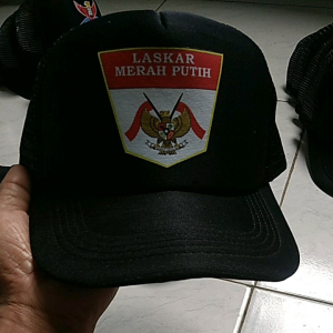 Topi Jaring Trucker Ormas Laskar Merah Putih Free Setiker