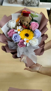 Graduation Convo bouquet Graduation Soap flower small bouquet