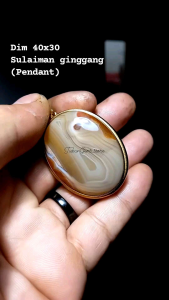 Akik Sulaiman ginggang pendant