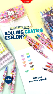 Crayon Putar Pendek 12W (1Set) || Krayon/rolling Putar 12W