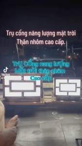 Đèn trụ cổng năng lượng mặt trời nhôm đúc  cam kết gía tốt nhất khu vực kích thước 30x30 và 40x40 không tốn điện năng an toàn tuyệt đối