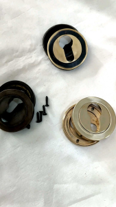 Lubang kunci / Ring Kunci Pintu kuningan antik motif polos Asli Kuningan