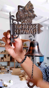 Bel Pintu Rumah Motif Semar Soegeng Rawoeh / Lonceng Pintu Kuningan
