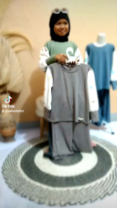 Setelan knit anak perempuan 6-10tahunan