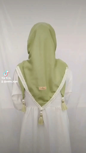 JILBAB CANTIK SEGI EMPAT CLARISSA TERBARU SYAKILA VOAL PREMIUM TASSEL MUTIARA