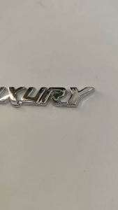 Emblem Tulisan LUXURY NEW CHROME