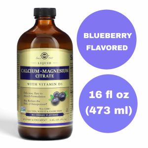Solgar Liquid Calcium Magnesium Citrate Vitamin D3 16 fl oz 473ml