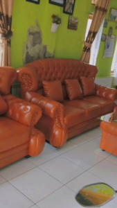 satu set sofa jaguar labu 321 plus meja dan 6 bantal imuut gratis ongkir bandung