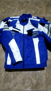Jaket Dishub Jaket polos Toring Biru Putih Anti air