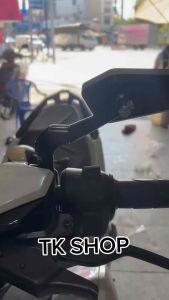 Gương chiếu hậu 744 CHÂN SIÊU NGẮN- HÀNG LOẠI 1- FULL HỘP PHỤ KIỆN- MẶT XANH CHỐNG CHÓI gắn cho mọi loại xe