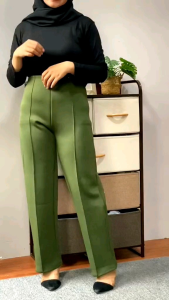 Celana Kulot Scuba Bahan Premium & Adem