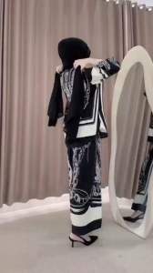 Jenna Oneset Setelan Celana Panjang Jumbo Ld 130 cm Resleting Depan - By altamish.id