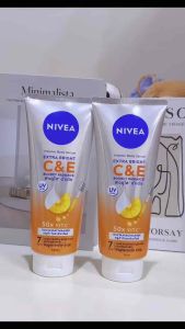 แท้ 100% Nivea Vitamin Body Serum Extra Bright C&E นีเวีย วิตามิน บอดี้ เซรั่ม เอ็กซ์ตร้า ไบรท์ ซี แอนด์ อี ผิวกระจ่างใส ฉ่ำเด้ง ขนาด 300 ml. ไม่แท้ยินดีคืนเงิน 2 เท่า พร้อมส่ง