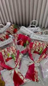 Kèm túi tặng thiệp  . hoa hồng sáp nhũ 1 bông quà 20/10 8/3 lễ tình nhân...