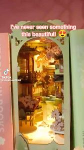 Rolife Falling Sakura DIY Book Nook Shelf Insert TGB05