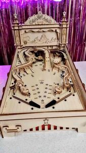 3D Pinball Machine & Educational Wooden Puzzle