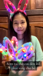 Bình Chánh shop 💖 Băng đô / Bờm / cài tóc tai Thỏ 5 sắc màu  xanh  trắng  đỏ cho bé gái thêm xinh