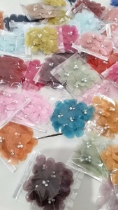 aplikasi bunga 3D 5cm per lusin