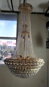 Goodjayalighting lampu gantung crystal modern import 80x150 cm lampu tamu