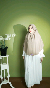 HIJAB ARRAFI AR 045 JUMBO GARIS HIJAB INSTAN JUMBO